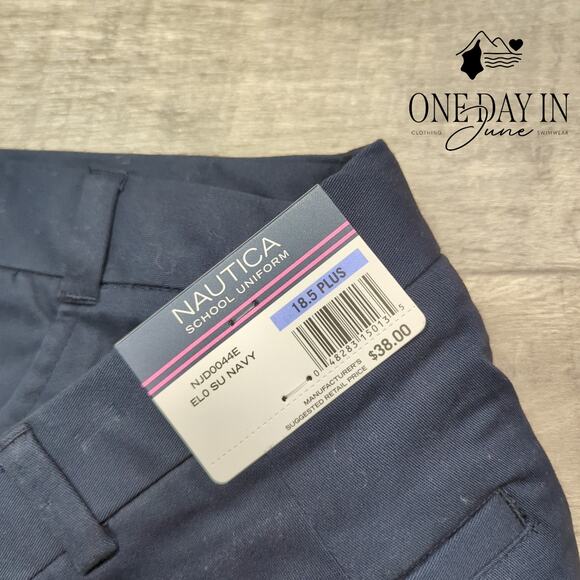 Nautica Girls School Uniform Pants Size 18.5 - Picture 2 of 6